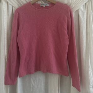 Vintage Y2K 100% Cashmere Bubble Gum Pink Crewneck Sweater